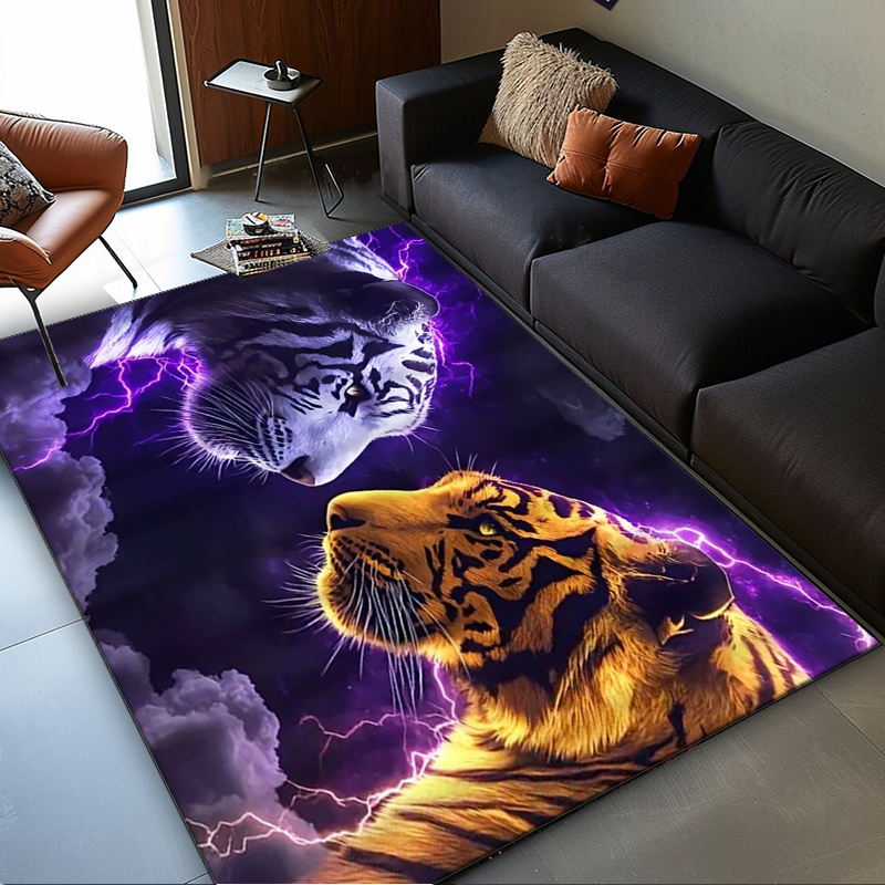 Interior Design Your Room - Karpet motif harimau dengan efek elektrik