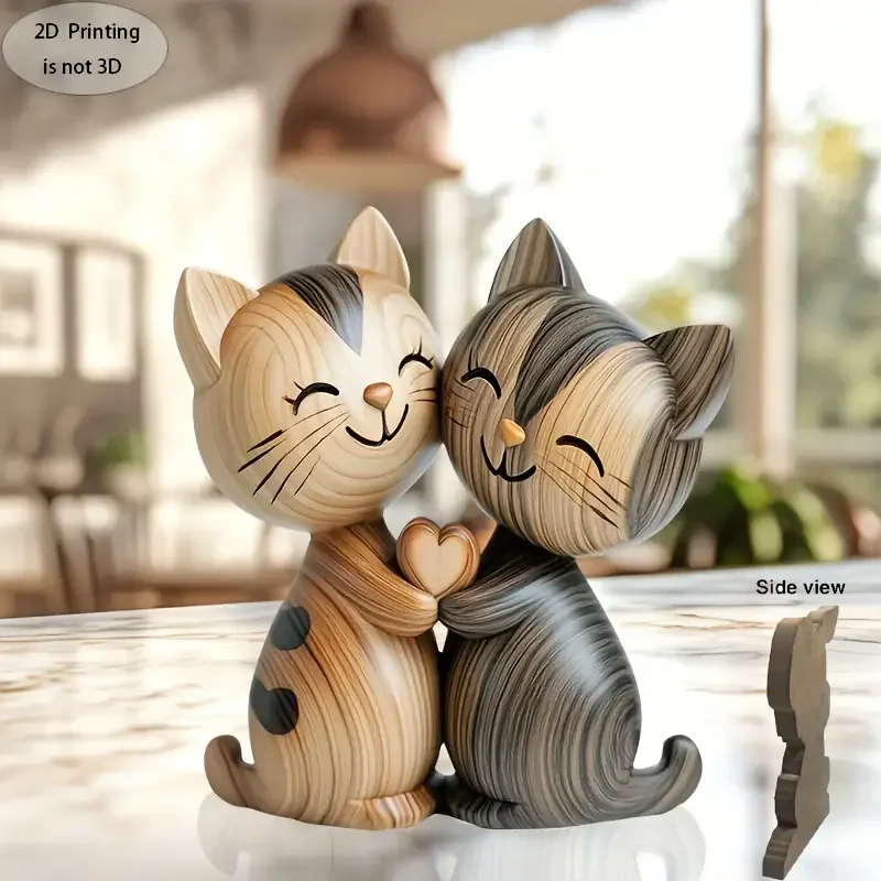 Patung Pasangan Anak Kucing Ka - Interior Design School ulasan dan harga