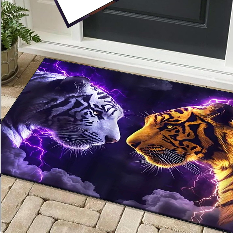 Karpet motif harimau dengan ef - Interior Design Your Room ulasan dan harga