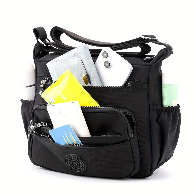 Tas Selempang Chic Nilon Hitam - Interior Design School ulasan dan harga