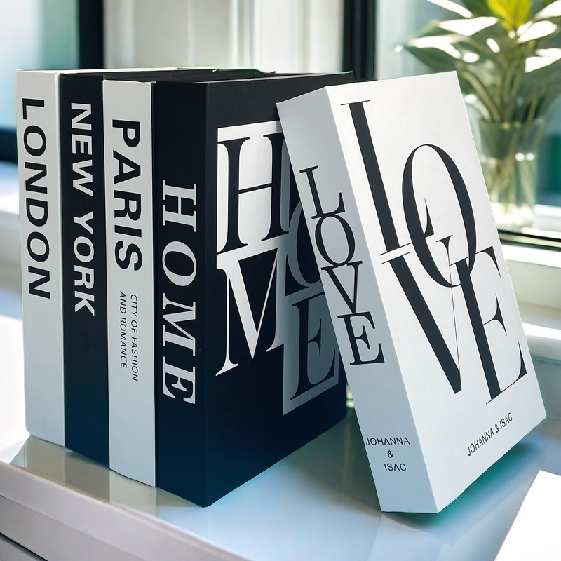 Kotak penyimpanan buku palsu m - Interior Design New York ulasan dan harga